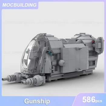 Gunship Model MOC Blocuri DIY Asambla Cărămizi Spațiu Educațional Creativ Colecție de Filme de Afișare Jucarii si Cadouri 586PCS
