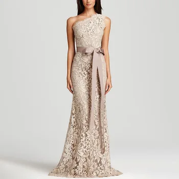 Elegante Rochii de Seara Lungi pentru Femei Dantelă Unul-Umăr Etaj Lungime Sirenă Petrecerea de Nunta, Evenimente Speciale Ceremonia Rochie 2024