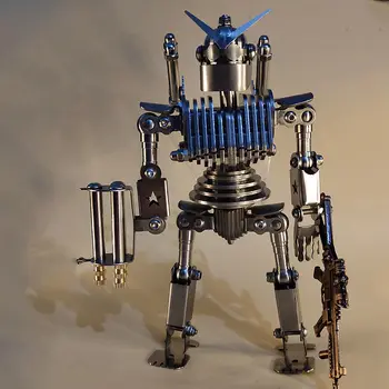 Inoxidabil Robot De Oțel, Oțel Inoxidabil Model De Jucărie, Montat De Pui Arma, Anime, Fier Gigant, Manechin