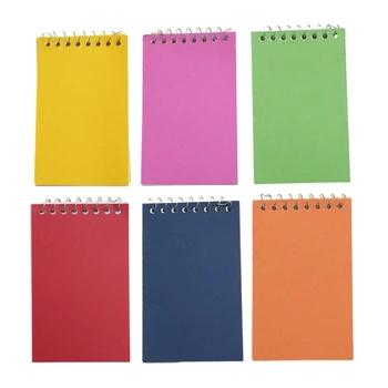 6x Sârmă Notebook-uri de Buzunar Prescurtare Notebook Wirebound Notebook-uri de Papetărie Notebook-uri Reporterii de Notebook-uri pentru Studenți