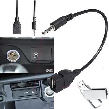 3.5 mm Plug disc U Interface Auto Auto Universal Convertor Adaptor Audio Aux Cablu Conector USB