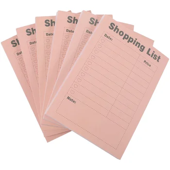 6 Cărți de Lista de Cumparaturi Notepad poate rupe Listă de Cumpărături Notepad Mic Memo Pad Lista de Cumparaturi Notebook