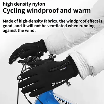 Lână cald Mănuși pentru Bărbați, Femei Ecran Tactil de Schi de Echitatie Biciclete de Sport în aer liber Mănuși Rece-dovada Dovada de Apă Protecție de Securitate