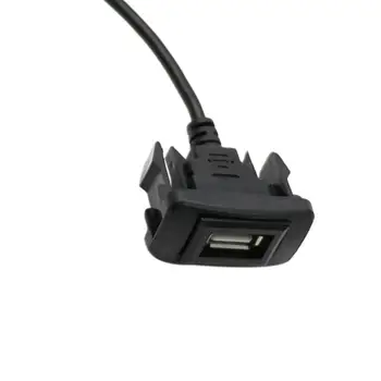 Tabloul de Bord masina Culoare Soclu USB Cablu de Extensie Adaptor Port USB 2.0, Montare pe Panou Panel Mount Cablu prelungitor Durabil