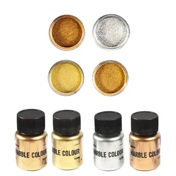 4 Culoare Oglindă De Metal Textura Perla Pulbere De Rășină Epoxidică Colorant Sclipici Marmură Metalice Pigment Vopsea Rășină Bijuterii