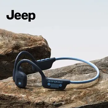 JEEP Conducție Osoasă Căști fără Fir Bluetooth Căști Impermeabil Sporturi cu Cască cu Microfon pentru Antrenamente de Funcționare