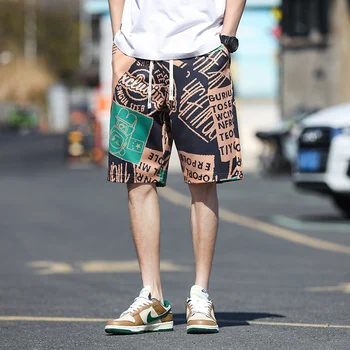 Vara Barbati Casual pantaloni Scurți coreean de Înaltă calitate Twill pantaloni Scurti Pantaloni Sport de Moda de Îmbrăcăminte pentru Bărbați 2023 Noi Durabil și Non Decolorare