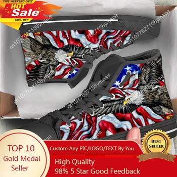 Hot Nou statele UNITE ale americii American Americii de Pavilion Vultur Amuzant Sport Classic Pantofi Casual, Ușor de Imprimare Bărbați Femei Adidași de Moda