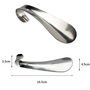 1 buc profesionale din otel inoxidabil argintiu metalic pantof lingura încălțător 14.5 cm