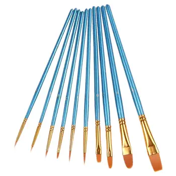 Pensule Pentru Acuarela 10BUC Multifunctional Pensule Set Cu Nailon Păr Portabil Pensula Set Pentru Rock Tesatura Ulei