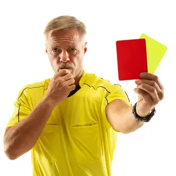 Sport Arbitru Card de 2 buc Usoare Arbitrul Penalty Carduri Kit Profesional de Fotbal Roșu Și Galben Card Multifunctional Sport