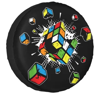 Explodează Rubix Rubik Cub Magic pentru roata de Rezervă Caz Pungă de Matematica Cadou Capacele de roti pentru Mitsubishi Pajero