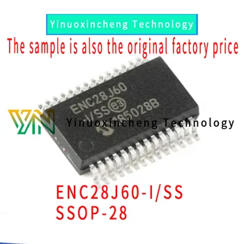 2 BUC/LOT Original autentic chip de montare ENC28J60-I/SS SSOP-28 Ethernet controller chip 8KB RAM