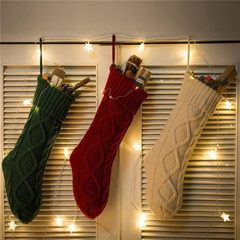 Noul Ciorapi De Crăciun Cablu Tricot De Stocare De Cadouri De Crăciun De Vacanță Ciorap Pentru Copii Xmas Decor Bomboane De Crăciun Șosete