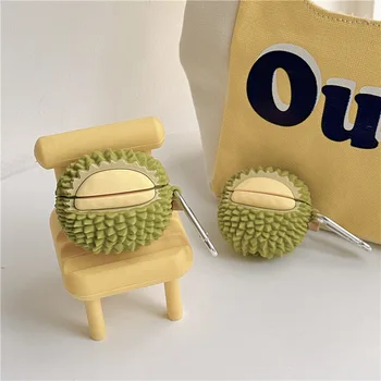 Disney 3D Fructe Durian AirPods Pro Caz de Protecție Pentru Apple Aripods 1/2/3 Generație Wireless Bluetooth pentru Căști Caz Moale