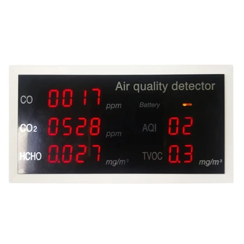 Calitatea aerului Poluarea Monitor Formaldehidă Detector de Temperatură și Umiditate Metru CO CO2 Tester Metru pentru Noi se ocupe de DropShipping