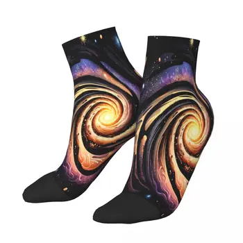 Galaxie Spirală Stele Șosete Scurte Unic Casual Breatheable Adult Glezna Șosete