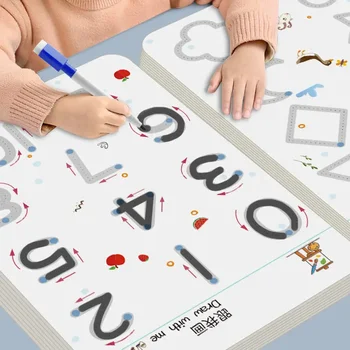 Magic Contur Registru de lucru Educaționale Montessori Cărți pentru Copii Stilou de Formare de Control Reutilizabile Caligrafie Caiet Jucarii Copii