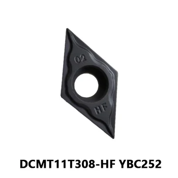 100% Originale Insertii Carbură DCMT DCMT11T308 DCMT11T3 Strung de Cotitură Instrument de Tăiere DCMT11T308-HF YBC252 pentru Prelucrare Oțel
