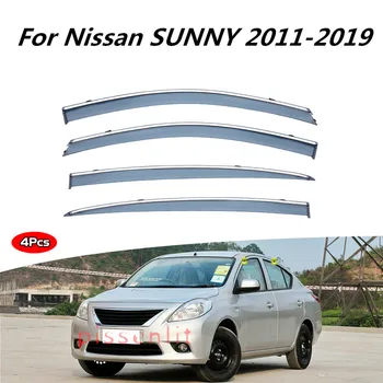 Pentru Nissan SUNNY 2011-2019 Accesorii Fereastra Vizorului de Aerisire Nuante Vizor Usa de Aerisire Nuante Ventvisor benzi luminoase Ornamente Exterioare Cromate