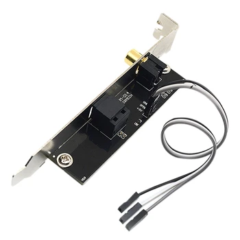 24Bit 192Khz Fiica Card SPDIF Optic si RCA Out Placa Suportului Cablului de Ieșire Audio Digitală pentru ASUS Gigabyte