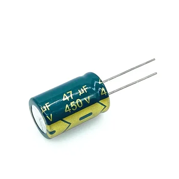 10buc/lot 450v 47UF de înaltă frecvență joasă impedanță 450v47UF aluminiu electrolitic condensator dimensiuni 16*25 20%