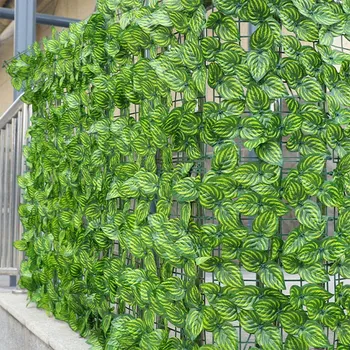 Plante Artificiale Gard Verde Frunze De Gard, Panouri Gard De Intimitate Ecran Pentru Casa Gradina Curte Decor În Aer Liber, Decor De Perete