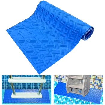 Albastru Piscină Scara Mat Non-Alunecare Textura De Înot Protecție Anti-Alunecare Mat Scara Mat