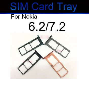Pentru Nokia 6 6.1 X6 6.2 7.2 Sim Card Tray Holder SD Cititor Slot Card de Reparare Piese 6.1 Plus 2018 TA-1099 TA-1103 TA-1083 TA-1099