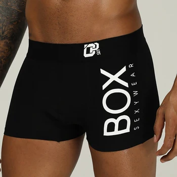 ORLVS Mens Boxer Sexy Lenjerie Moale Boxershorts Chiloții de Bumbac de sex Masculin Chilotei 3D Husă pantaloni Scurți Sub Purta Pantaloni Scurt