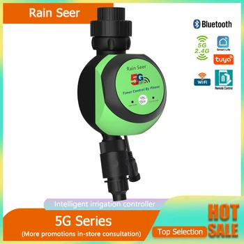 RainSeer 5G WIFI dual control controler de irigatii de Gradina controler Bluetooth Apă timer IP68 Aspersoare Timer