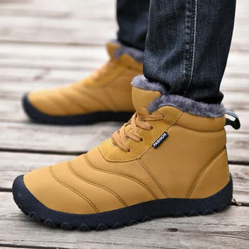 2023 Iarna Impermeabil Bărbați Zăpadă Pantofi Casual de Pluș în aer liber Pantofi Sport Bărbați Blană Cald Bărbați Glezna Pantofi pentru Bărbați Cizme de Zapada