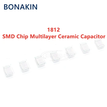 5pcs 1812 33NF 333J 0.033 UF 50V 100V 250 630V NPO C0G SMD Chip Condensator Ceramic Multistrat
