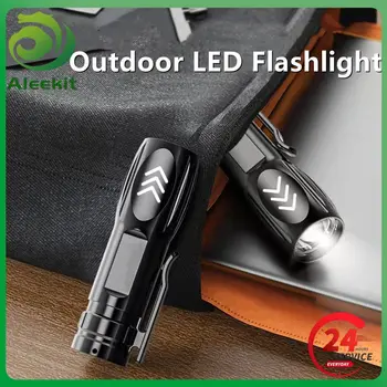 În aer liber, Lanterna LED-uri de uz Casnic Multi-funcția de Lanterna Mini USB pentru Incarcare Acumulator Portabil Lanternă Tactică