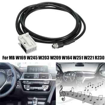 Masina de 3,5 Mm 12Pin de sex Feminin Muzica Audio Aux de Intrare Cablu Adaptor pentru Mercedes Benz W169 W203 W209 W221 W164 R230