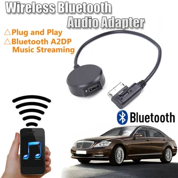 1×Auto Interfață fără Fir Albastru/Dinte - Adaptor USB Muzica Cablu AUX Pentru Mercedes-MMI fără Fir Albastru/Dinte - Muzica Adaptor
