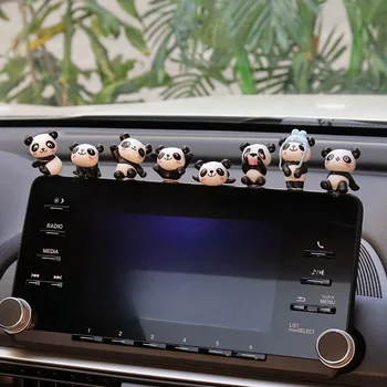 Ecranul De Navigare Ornamente Creative Consola Centrala Panda Drăguț Mașină De Lux Decoratiuni Interioare Auto Ornamente