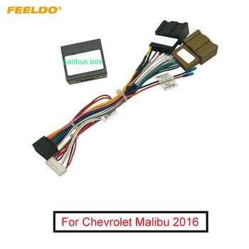 FEELDO Masina 16pin Audio Cabluri Cu Canbus Cutie Pentru Chevrolet Malibu 2016 Aftermarket Stereo de Instalare de Sârmă Adaptor