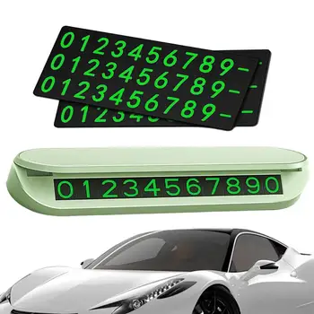 Parcare Numărul Cardului de Placa de Aliaj de Aluminiu Numărul de Înmatriculare al Mașinii Luminos Portabil Stabilă Masina Telefon Placă Pentru SUV-ul de Bord Sau