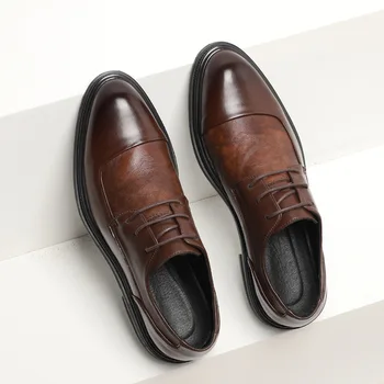 Oamenii Formale Pantofi 2021 Moda Piele Rochie Pantofi Barbati Primavara & Toamna Brand Birou De Afaceri De Nunta Încălțăminte Bărbați Shoes569