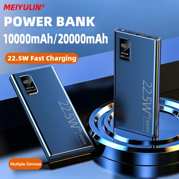 20000mAh de Capacitate Mare, Power Bank 10000mAh 22.5 W C USB de Încărcare Rapidă Powerbank Extern Baterie de Rezervă pentru iPhone, Samsung, Xiaomi