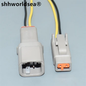 shhworldsea 2pin 1.0 mm Conector Impermeabil Electrice Senzor Temperatură Aer de Admisie Plug DTM06-2S DTM04-2P AMT04-2P