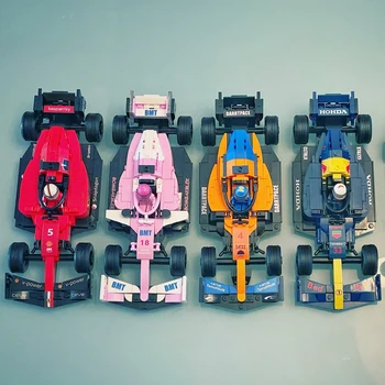 Orașul F1 Formula 1 Masina de Curse Masina Sport de Viteză Campioni de Raliu Vehicul DIY Model de Blocuri Jucarii pentru Copii de Ziua de nastere Cadouri de Craciun