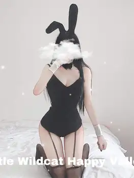 Plus Dimensiune Jocuri Anime Cosplay Costum Sexy pentru Femei, Lenjerie Body Deschis Picioare Costume de Crăciun Bodysuit Fata lenjerie intima