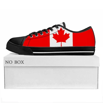 Canadian Flag Low Top De Înaltă Calitate Adidasi Barbati Femei Adolescent Canvas Sneaker Canada Prode Casual Pereche De Pantofi Personalizate De Pantofi