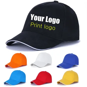 1 buc unisex barbati solid personalizate logo-ul de imprimare snapback pălării Femei casual diy logo baseball caps Reglabil șapcă de Camionagiu gorros