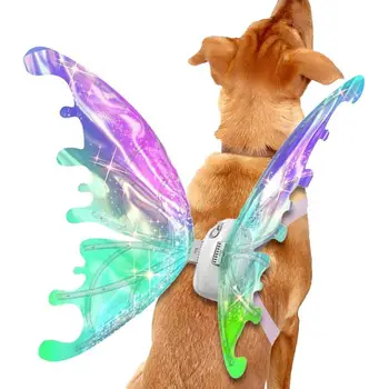 Aripi magice Pentru Animale de companie Electric DIY Aripi de Zână Pentru Câini de BRICOLAJ Electric Aripi de Fluture Pentru Câini Și Pisici
