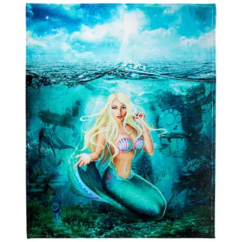Sirena Arunca Pătură, Adorabil Super-Moale de Plus-Mare Sirenă Pătură pentru Femei, Fete, Adolescenti,Copii, Confortabil Cald Pătură de Pluș