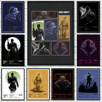 Call of Duty Joc Video Postere Moderne Black Ops 4-Zombie Panza Pictura HD Print de Arta de Perete Imaginile pentru Camera de zi Decor Acasă
