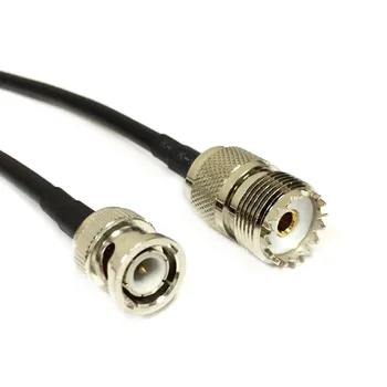 Modem de Cablu Coaxial UHF Feminin Jack Comutator BNC Male Conector Cablu RG58 Coadă 50cm 20